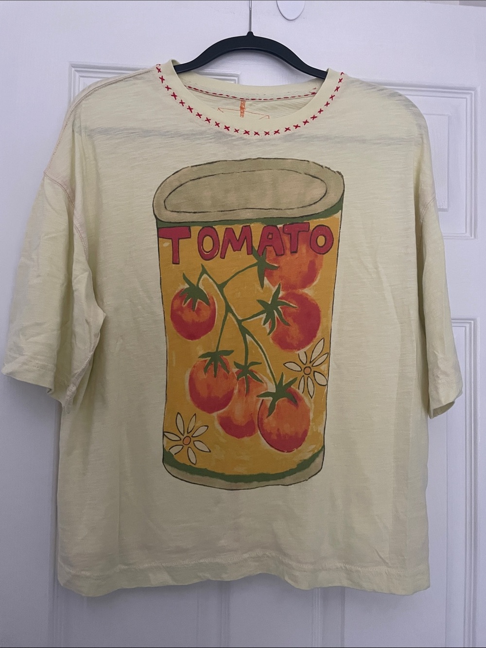 WE THE FREE Tomato Can Graphic  Tee - yellow  nwot
